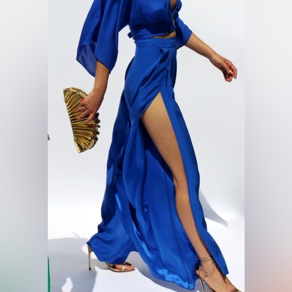 Jennifer Hope Elegant Black Maxi Sarong Skirt | SOLD OUT | Sz: XS - Picture 5 of 10